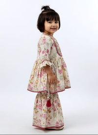 Off-White Floral Sharara set