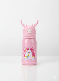 Magical Unicorn Reindeer Insulated Water Bottle
