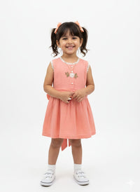 Girls' Ruffle Peter Pan Collar Dress