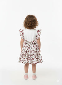 Girls' Ruffle Dress with Bishop Sleeves
