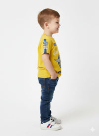 Boys' "High Velocity" Racing-Inspired Graphic T-Shirt – Yellow