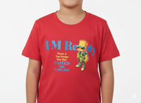 "I'm Ready" Bart Simpson Graphic Tee – Vibrant Red Crewneck
