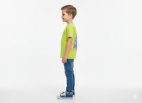 Boys' Marvel "Hulk" Character Graphic T-Shirt in Lime Green