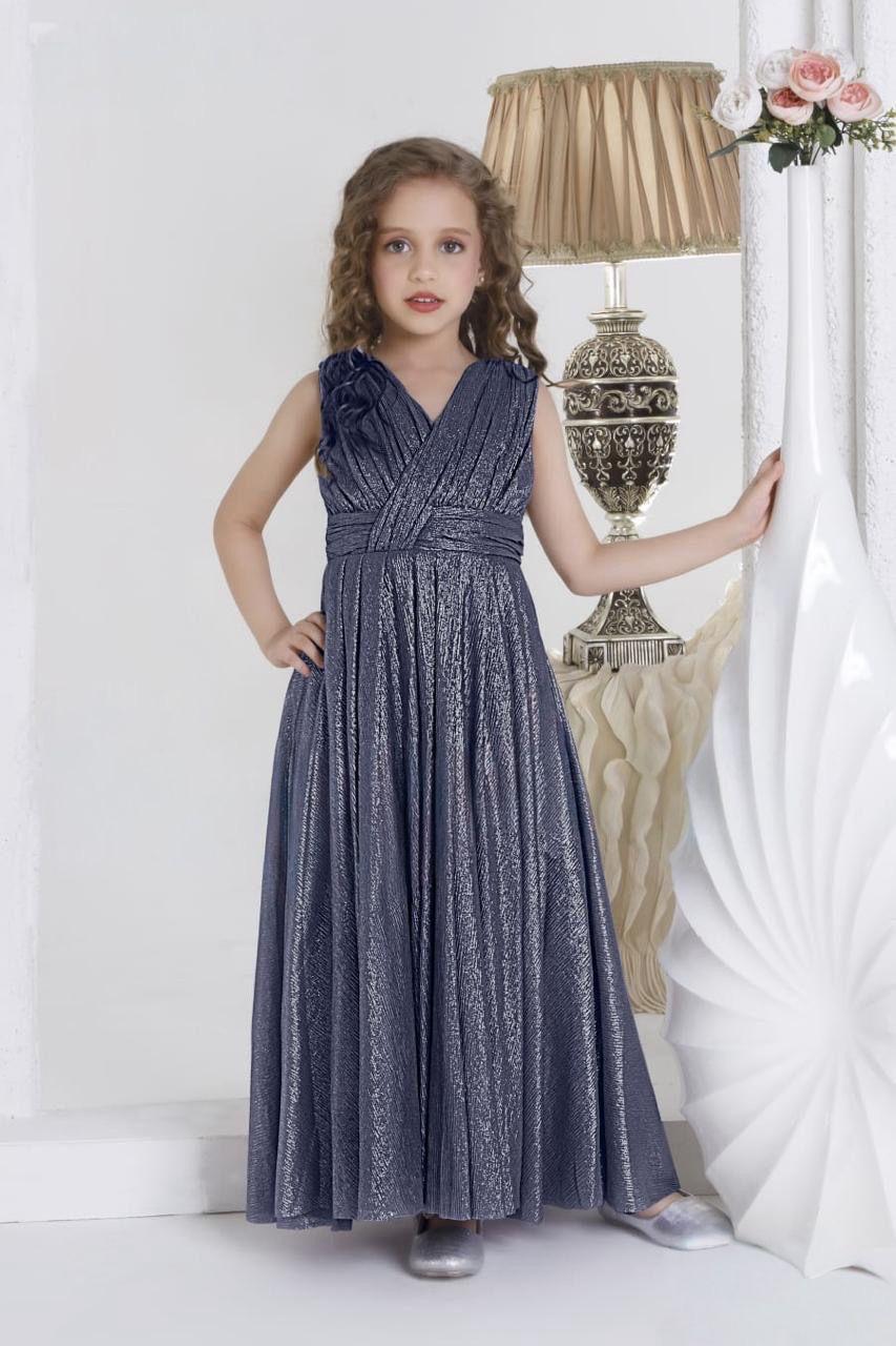 Navy Blue Glitter Gown