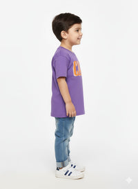 Kids' "Money Well Spent" Graphic Crewneck – Purple