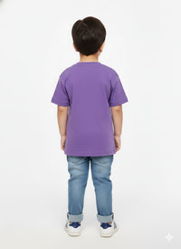 Kids' "Money Well Spent" Graphic Crewneck – Purple