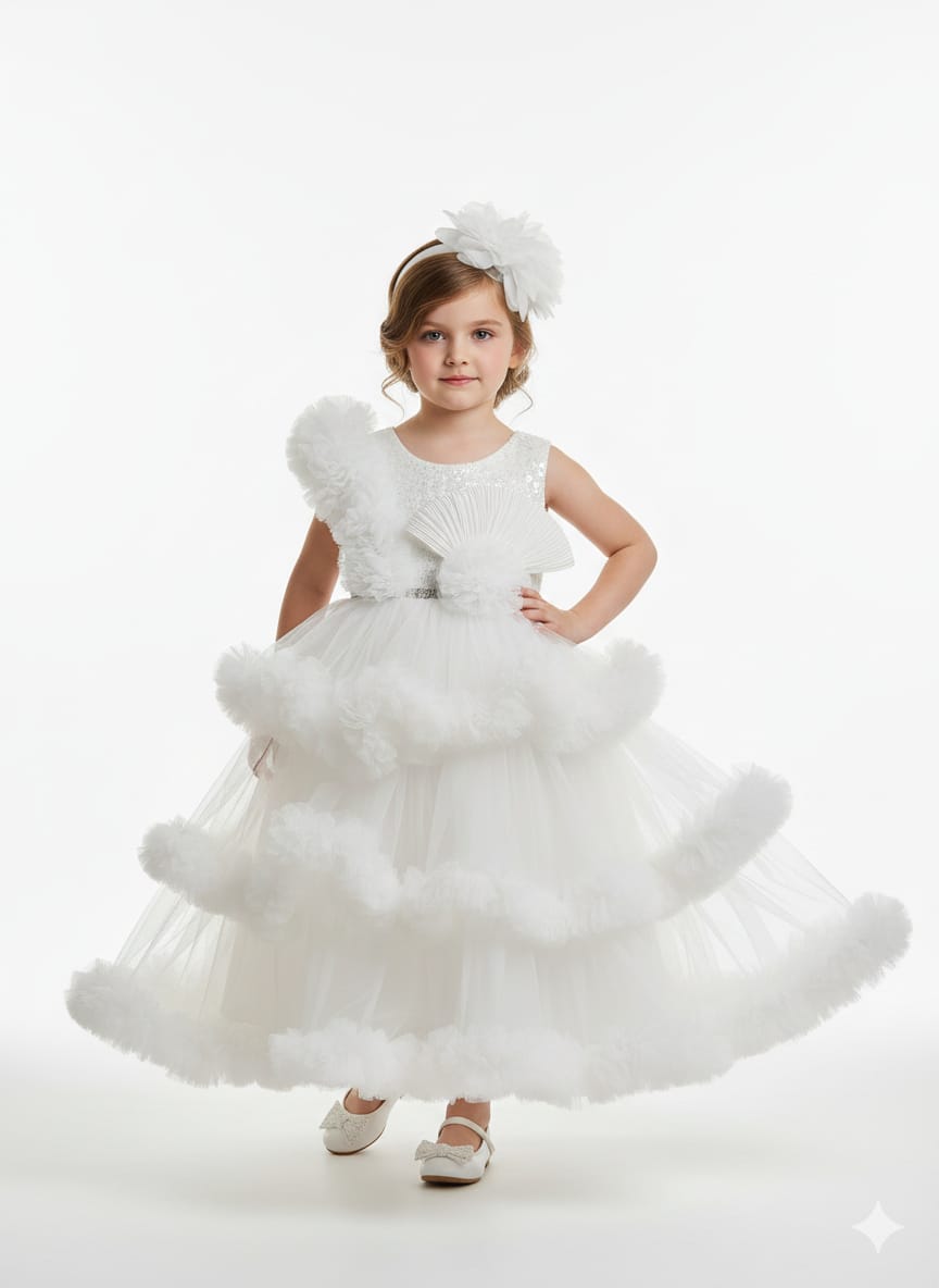 White Tulle Ballgown