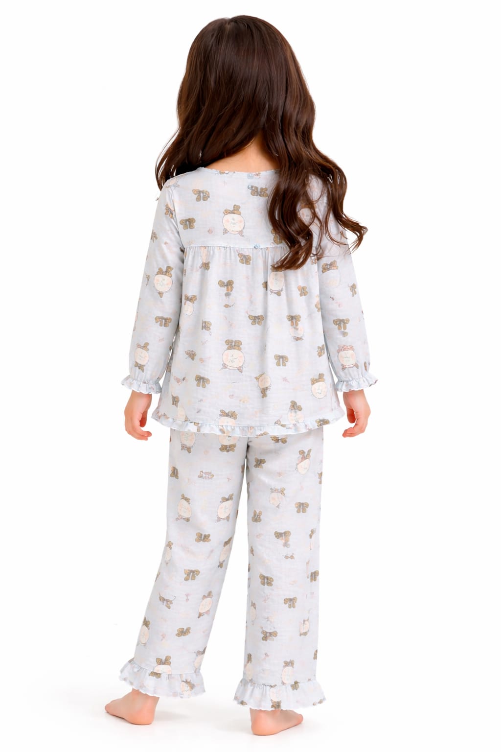 Girls Little Dreamer Ruffled Night Suit Set