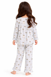 Girls Little Dreamer Ruffled Night Suit Set