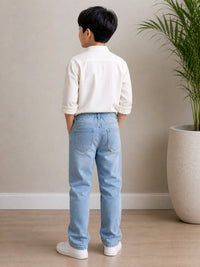 Relaxed Classic Light-Wash Denims
