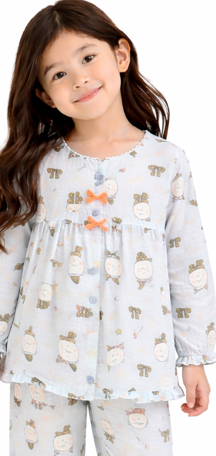 Girls Little Dreamer Ruffled Night Suit Set