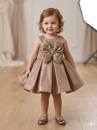 Infant Champagne-Coloured Party Frock