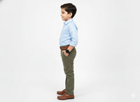 Olive Green Chino Trousers