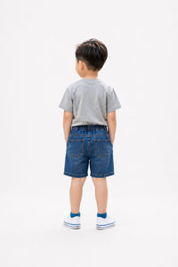 Boys' Pull-On Denim Shorts with Graphic Patch