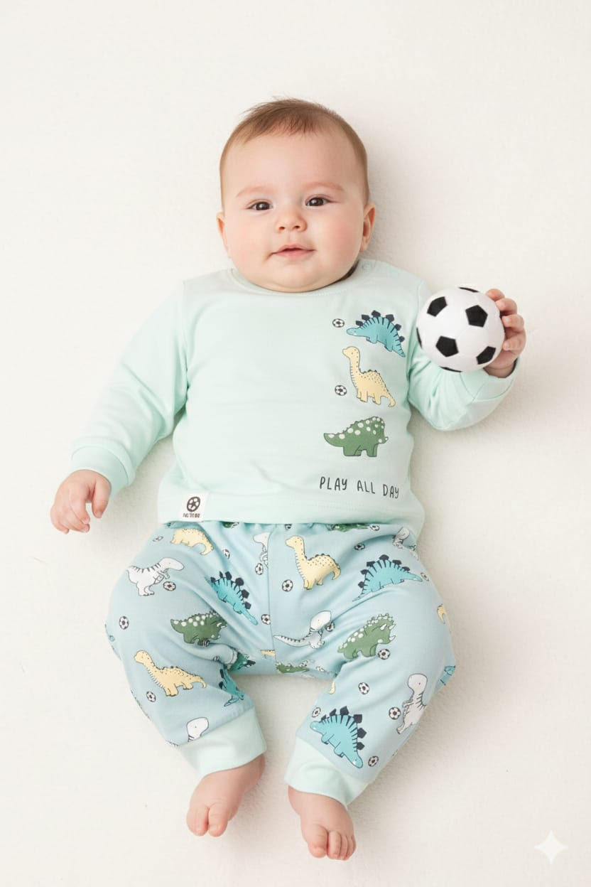 Infant Hosiery Full Sleeves New Born Set -Mint Green